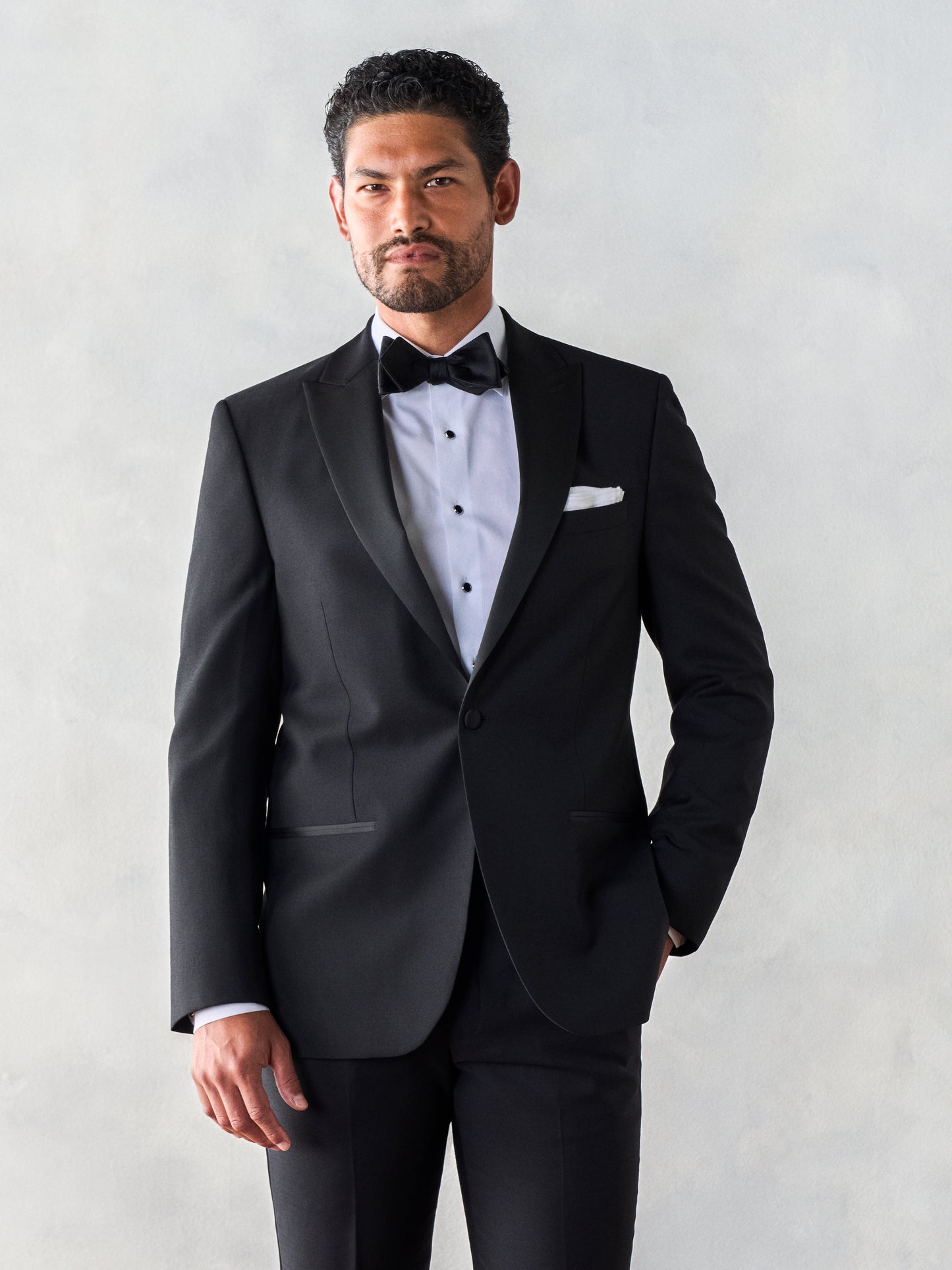 Peak Lapel Tuxedo Home Try-On - The Black Tux - Buy New