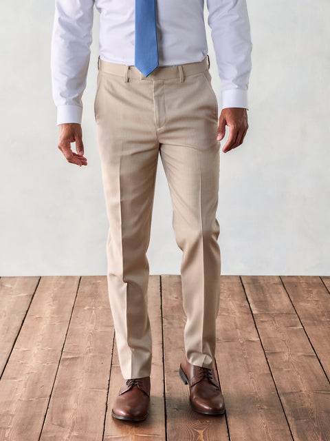 Tan Suit Pants