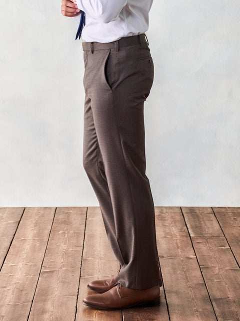 Brown Suit Pants - Classic