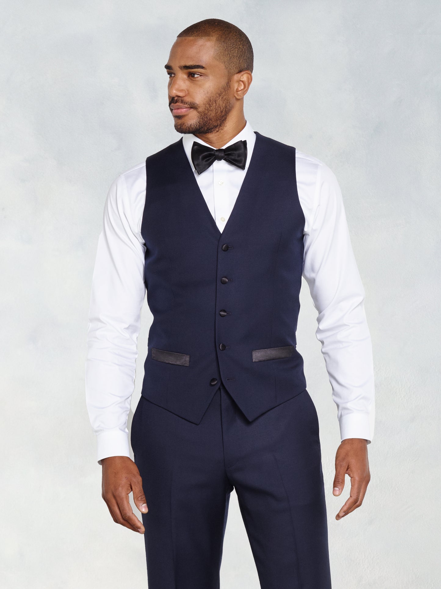 Midnight Blue Tuxedo Vest - The Black Tux - Buy New