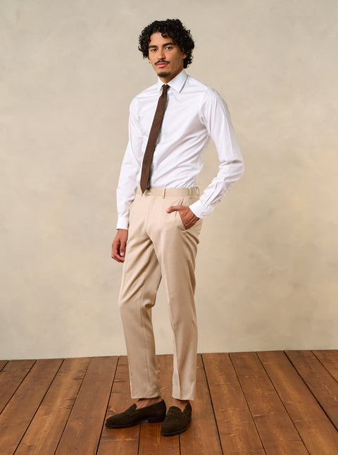 Essential Beige Suit Pants - Classic