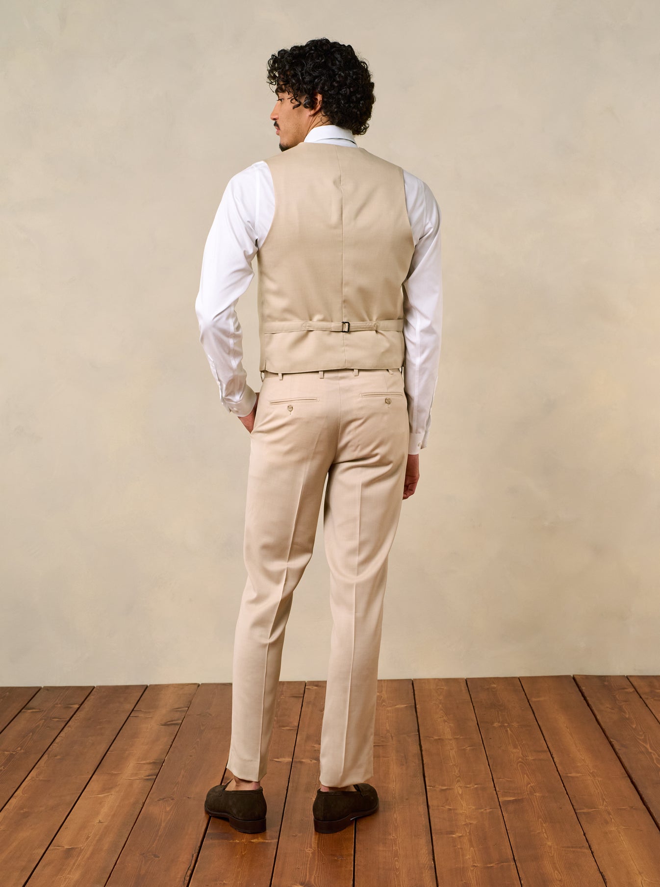 Beige Suit Pants