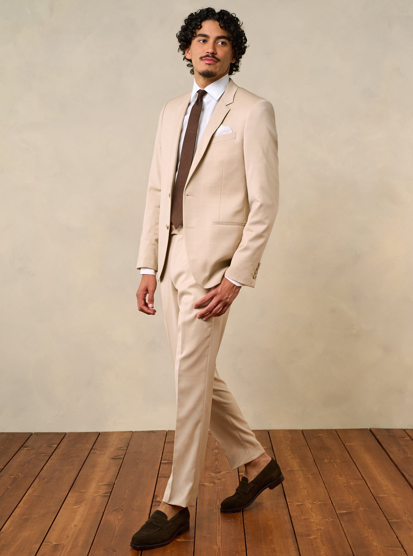 Beige Suit Jacket