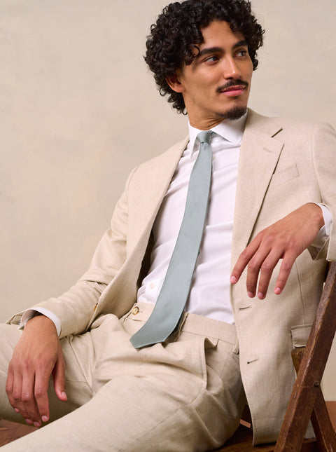 Mojave Tan Linen Suit Jacket