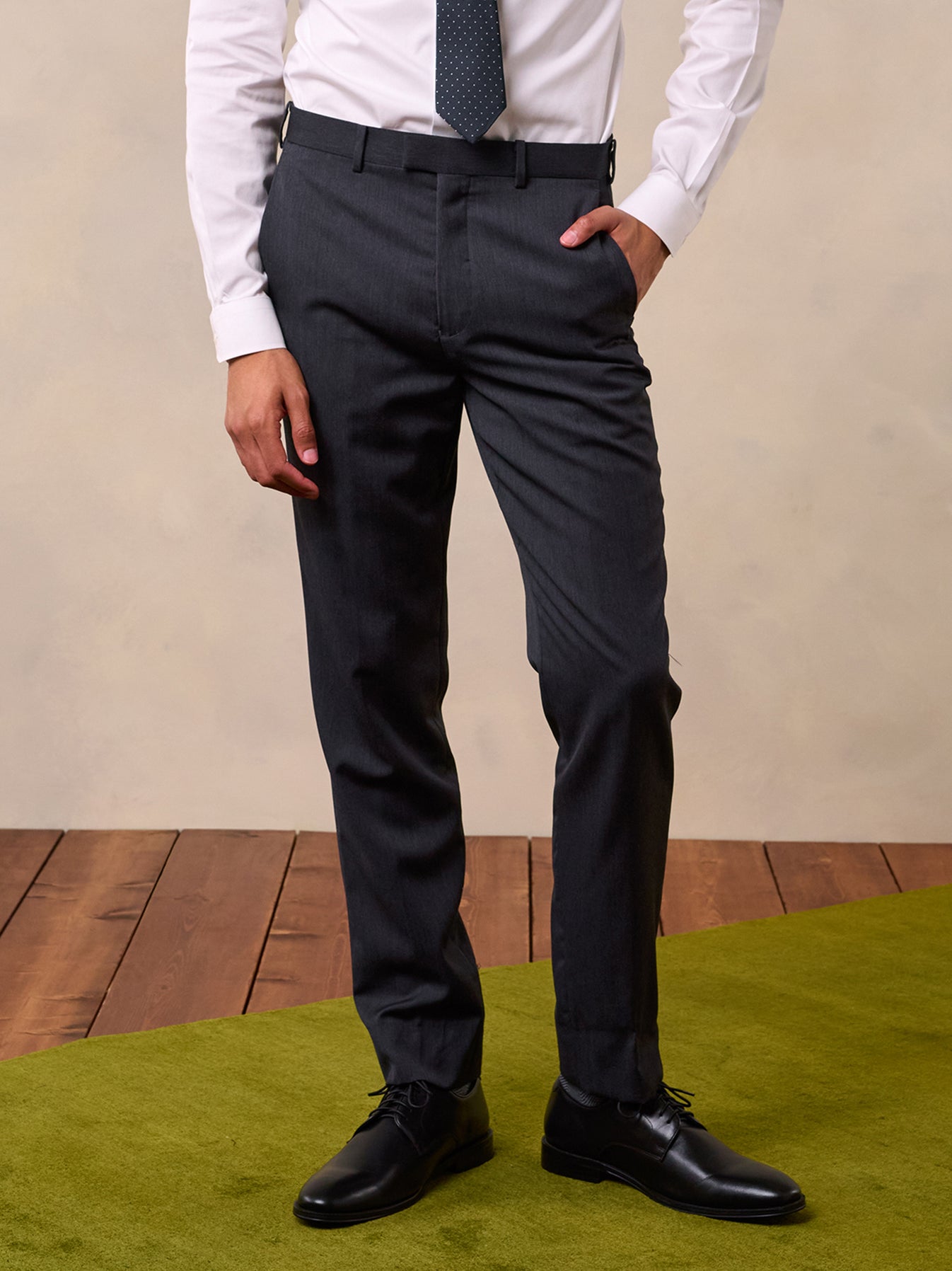 Charcoal Suit Pants