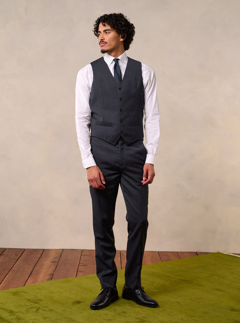 Charcoal Suit Vest