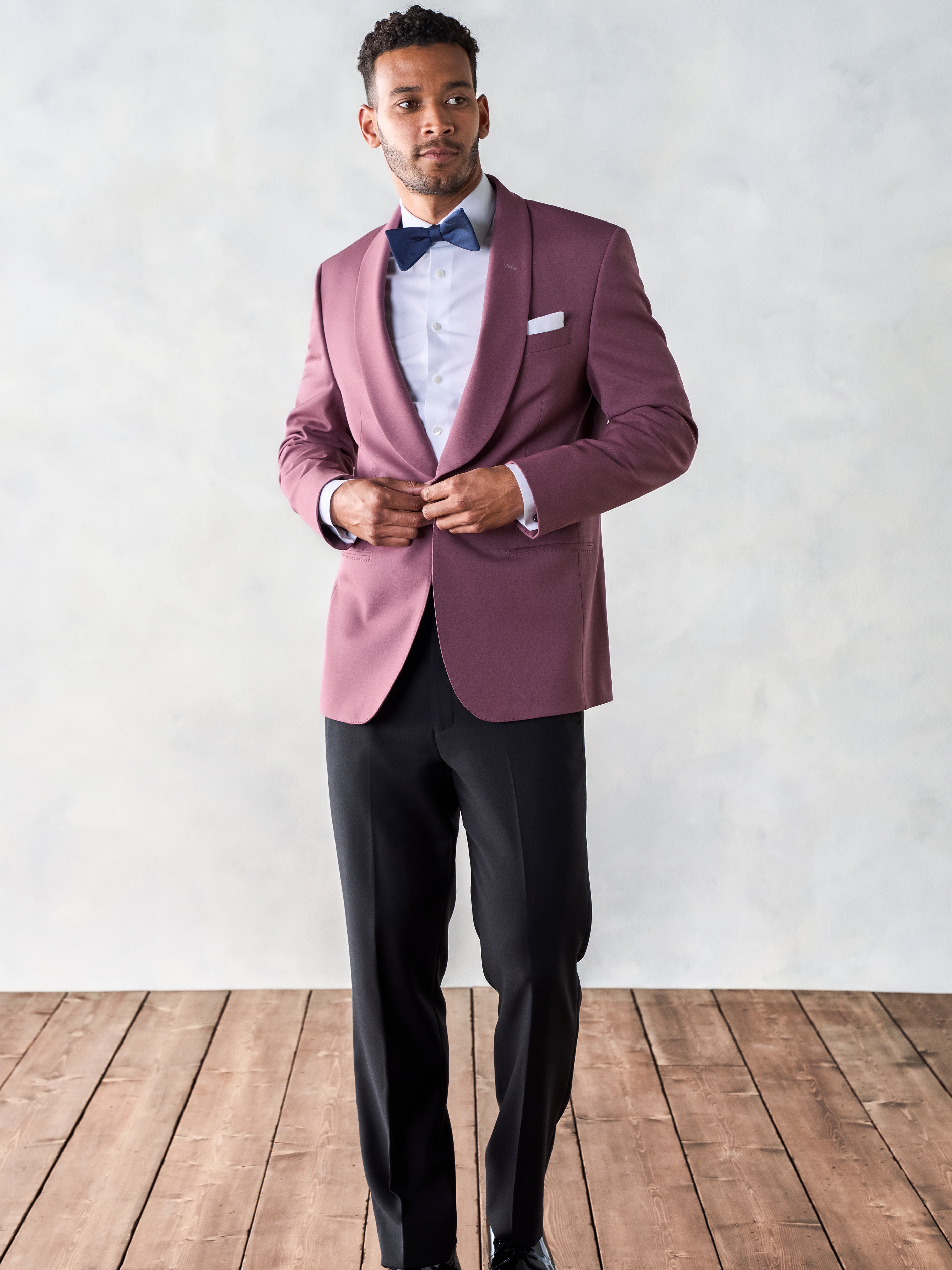 Rose shawl deals jacket tuxedo