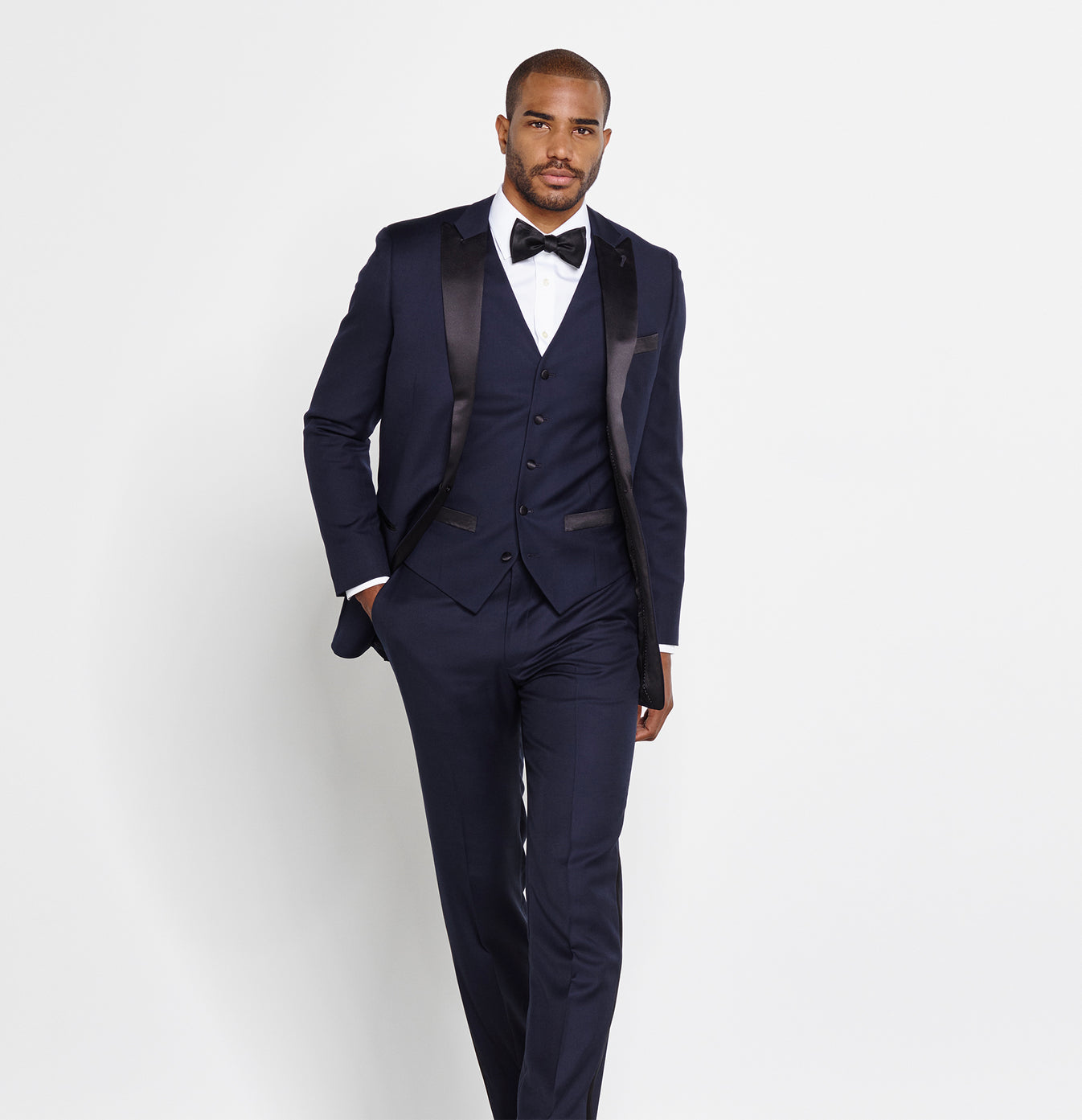 Midnight Blue Tuxedo Vest