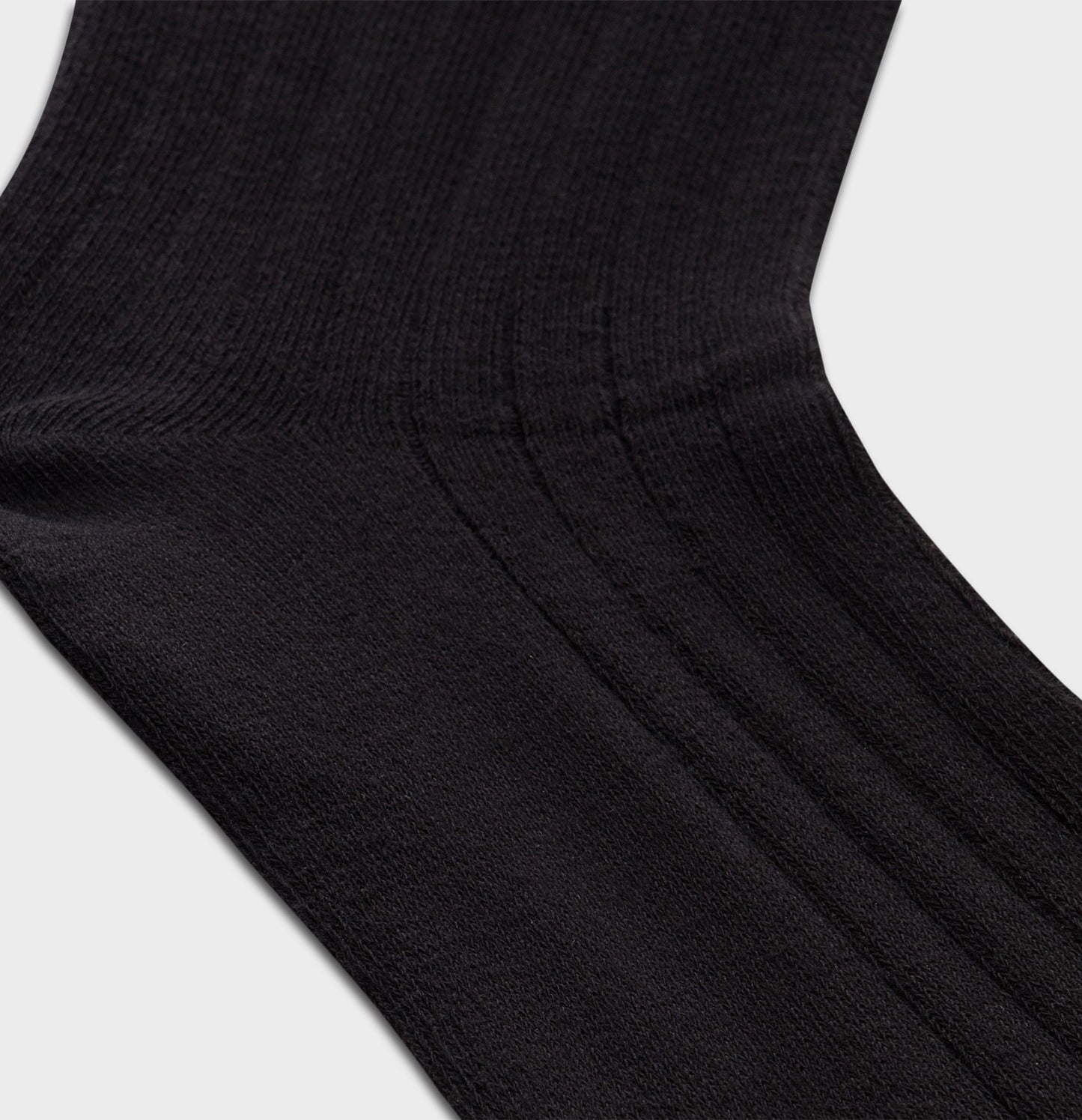 Black Solid Sock