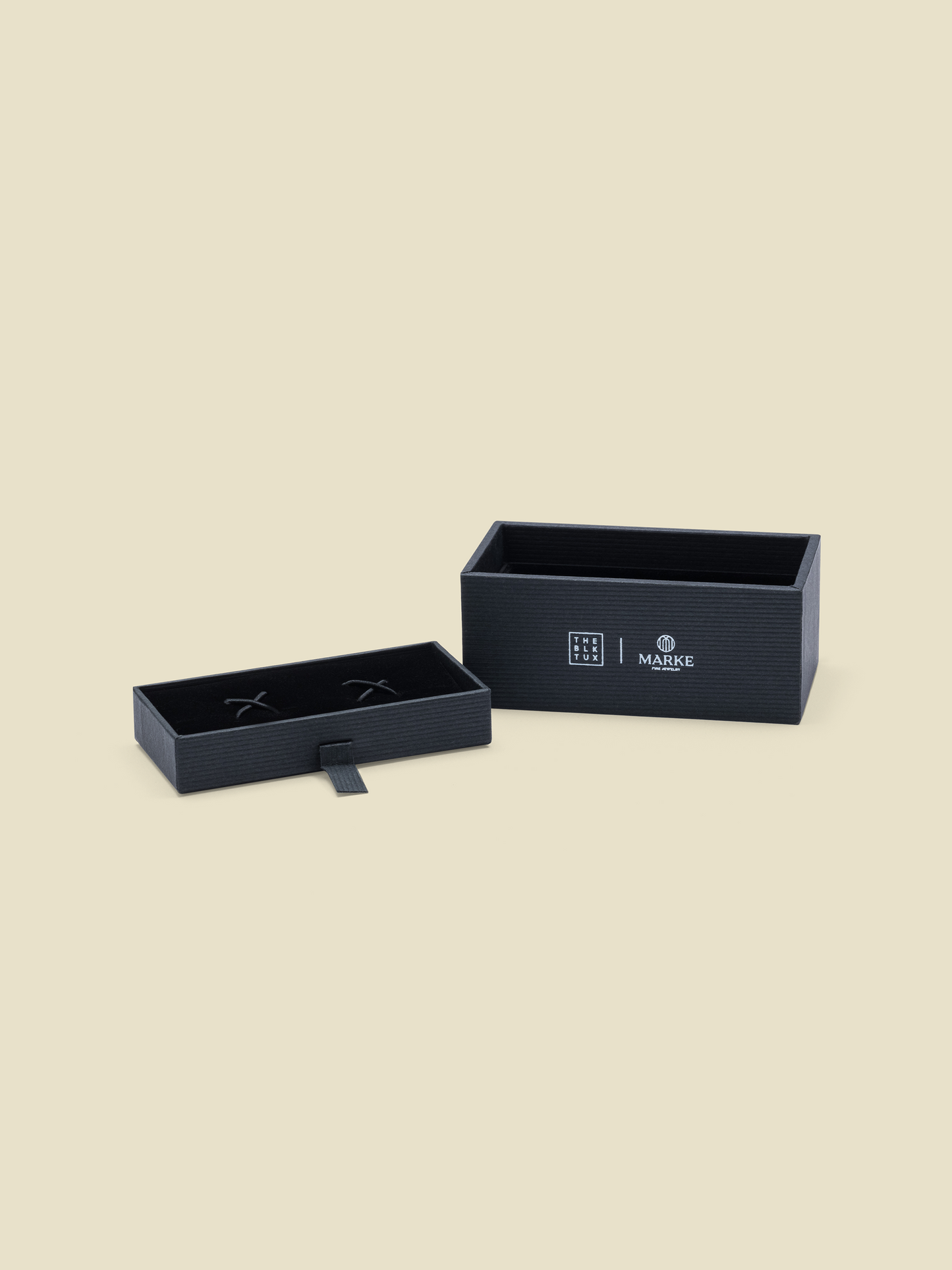 Matte Black Bar Cufflinks - The Black Tux - Buy New