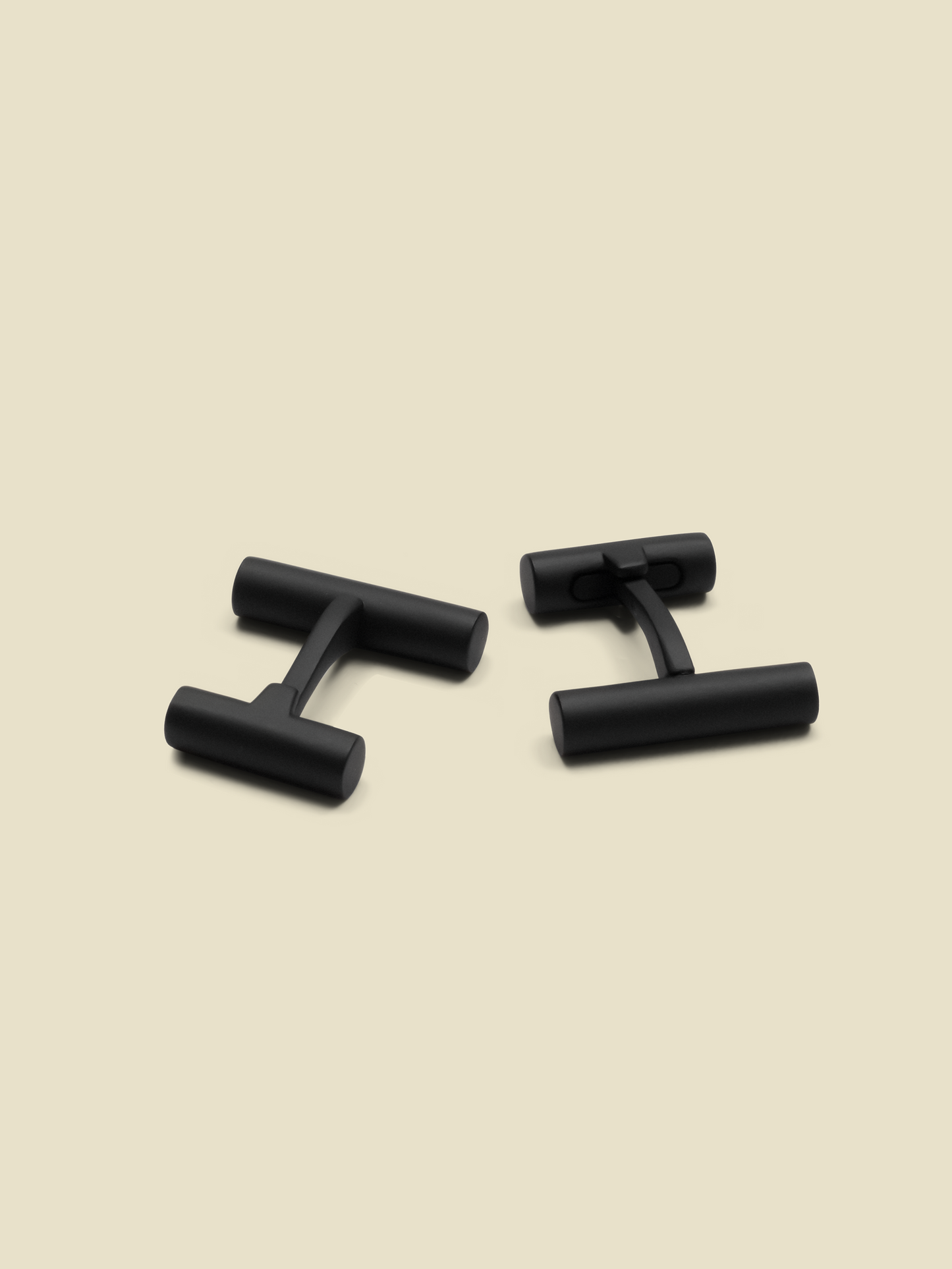 Matte Black Bar Cufflinks - The Black Tux - Buy New