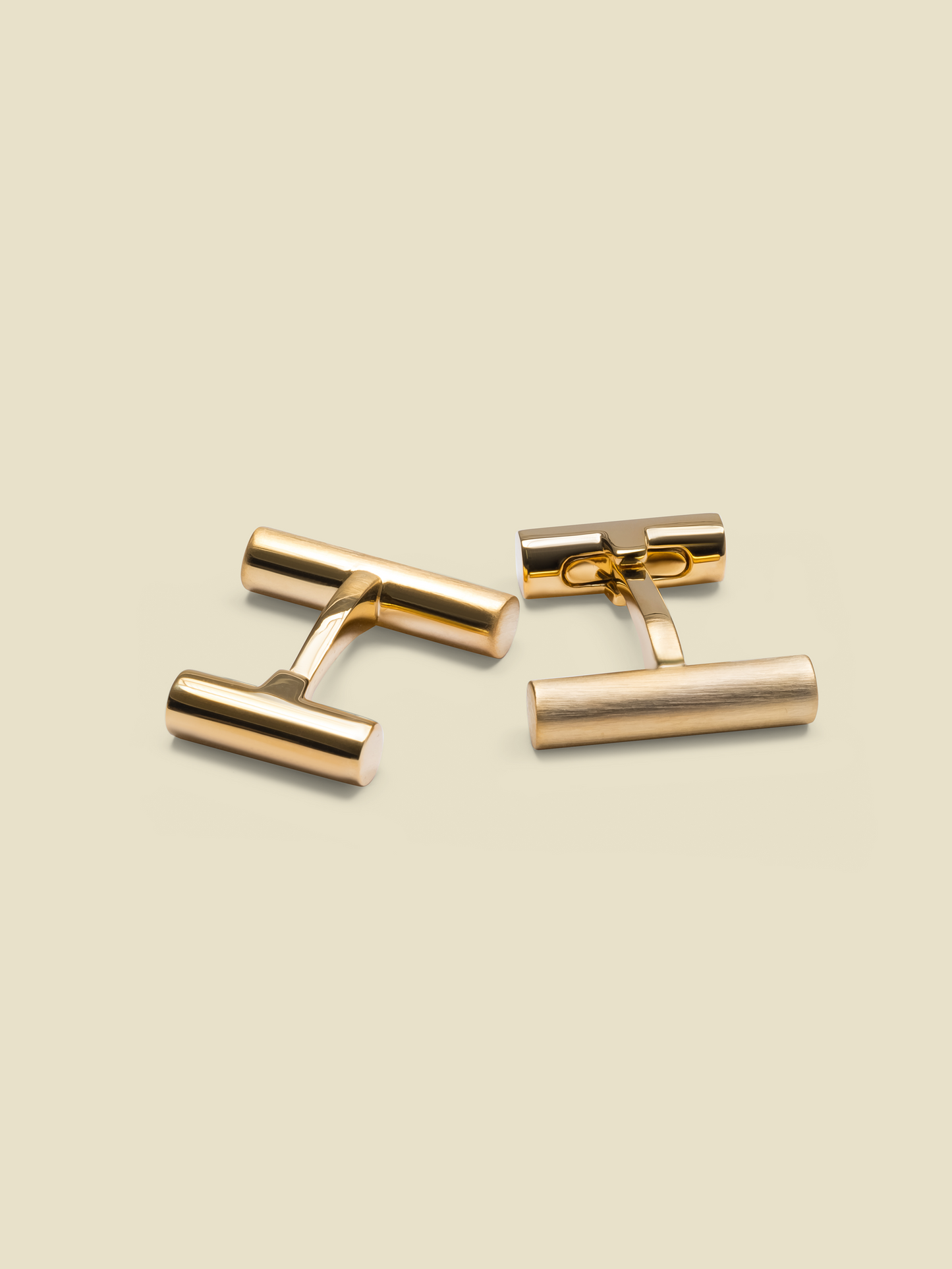 Matte Gold Bar Cufflinks - The Black Tux - Buy New