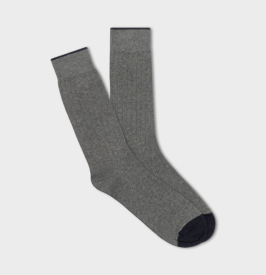Solid Grey Dress Sock