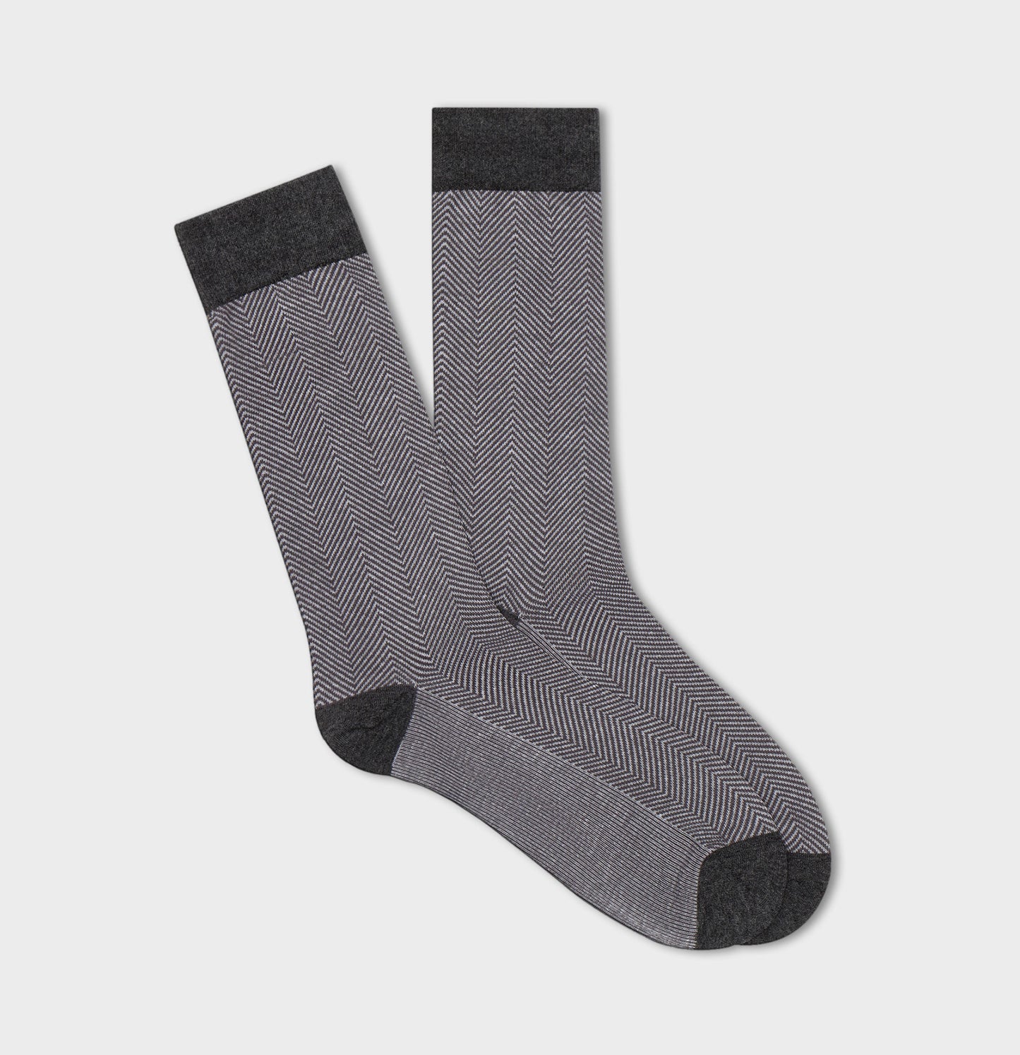 Light Grey Herringbone Sock
