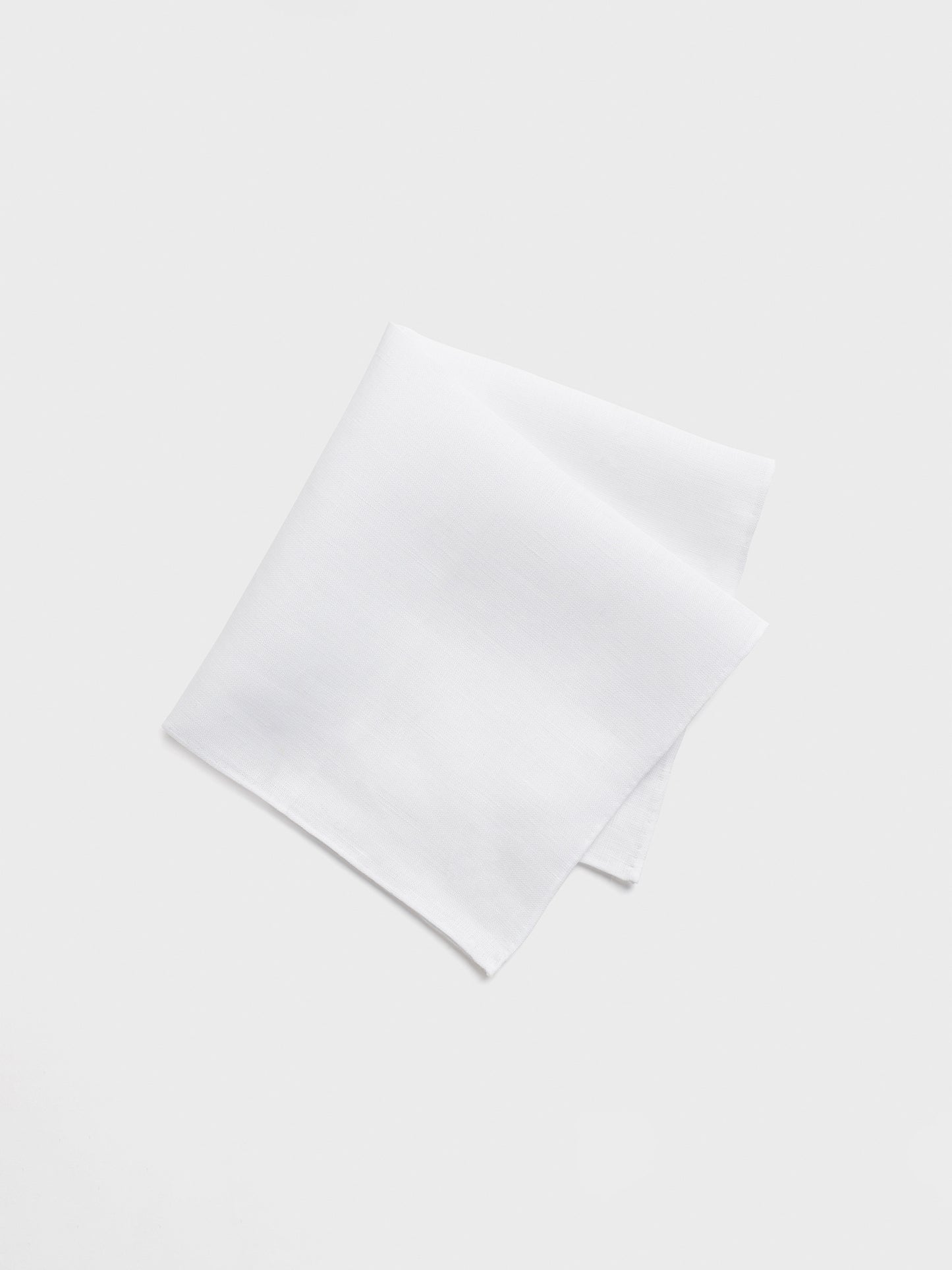 White Linen Pocket Square - The Black Tux - Buy New