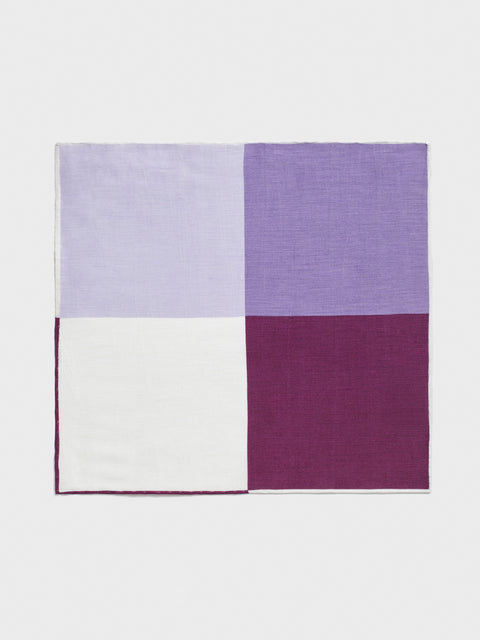 Purple Quad Pocket Square