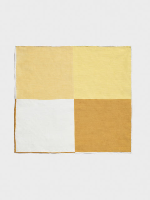 Yellow Quad Pocket Square