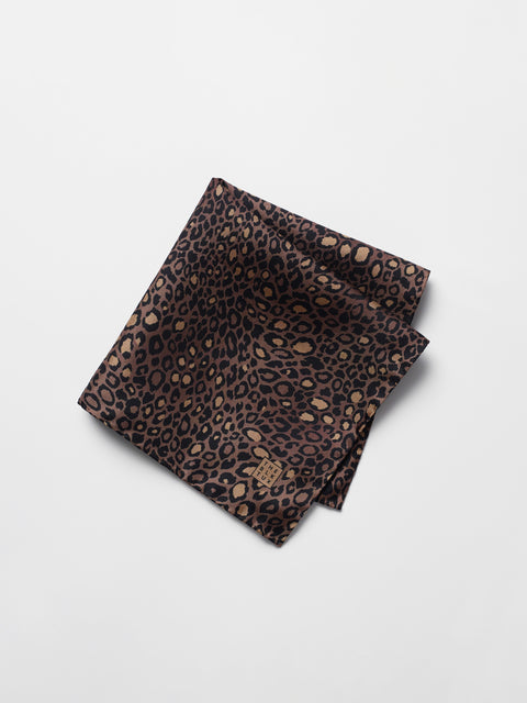 Leopard Print Pocket Square