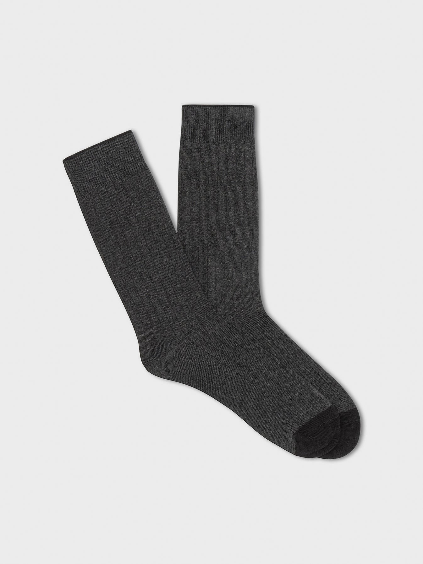 Solid Charcoal Dress Sock