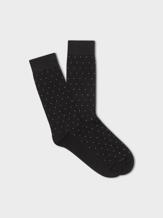 Black Pindot Dress Sock - The Black Tux - Buy New