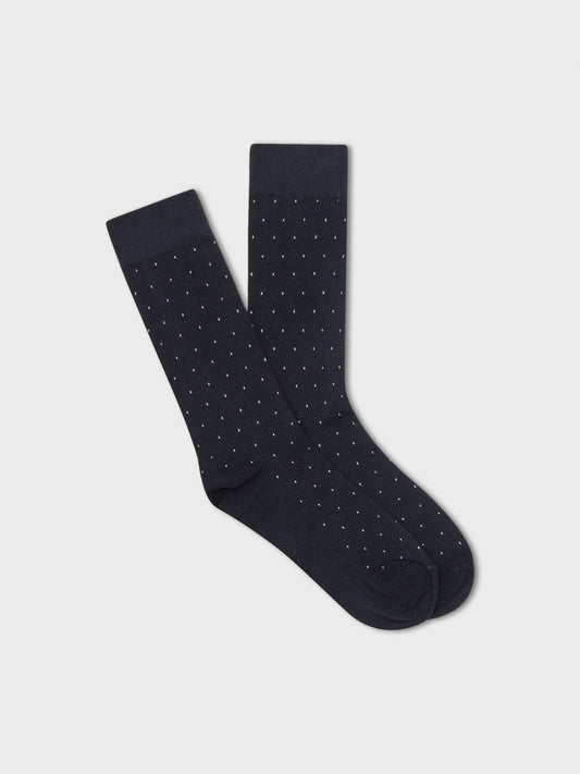 Navy Pindot Dress Sock - The Black Tux - Buy New