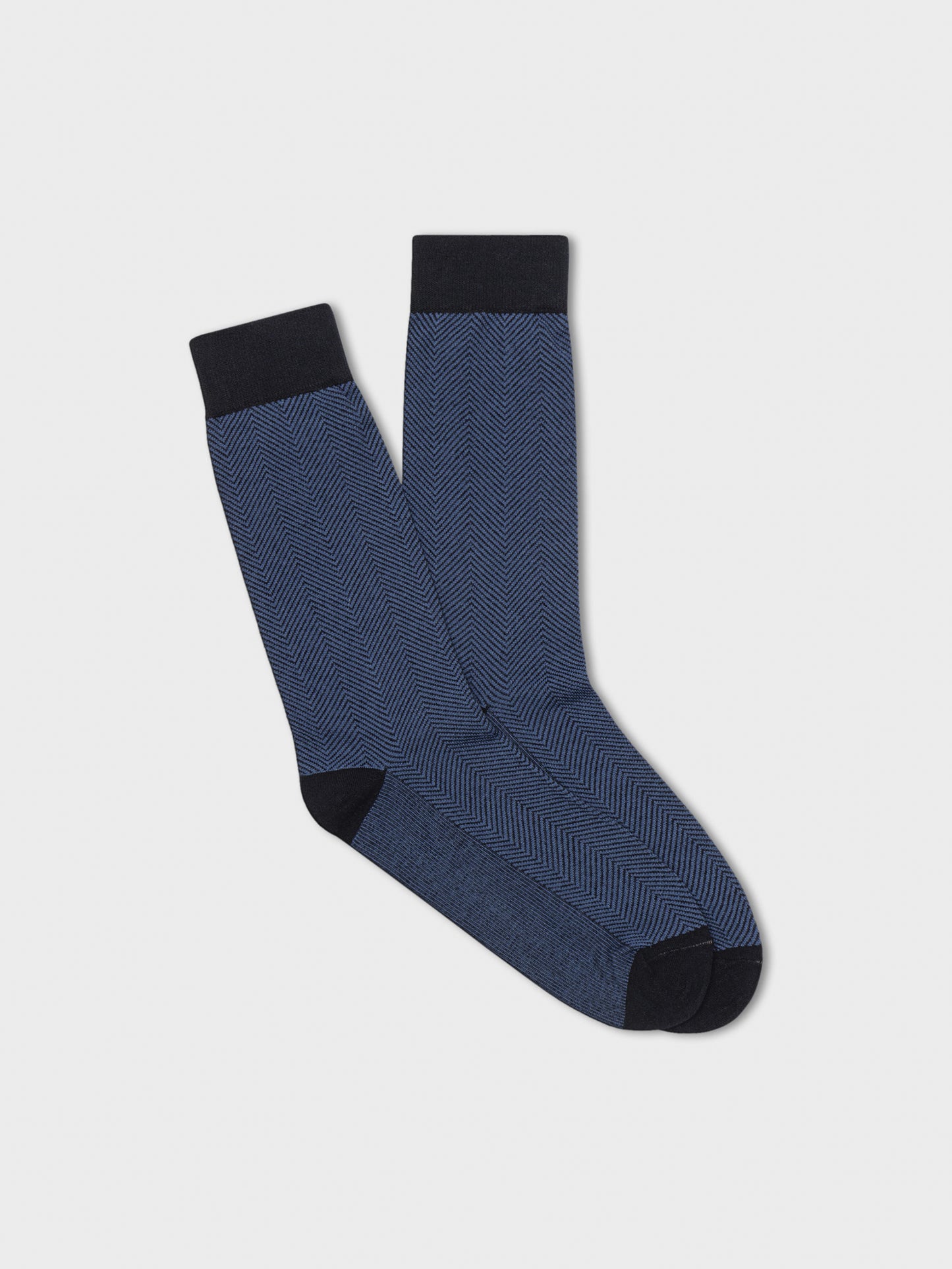 Navy Herringbone Dress Sock - The Black Tux - Buy New