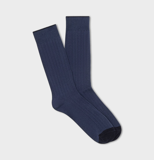 Solid Blue Dress Sock