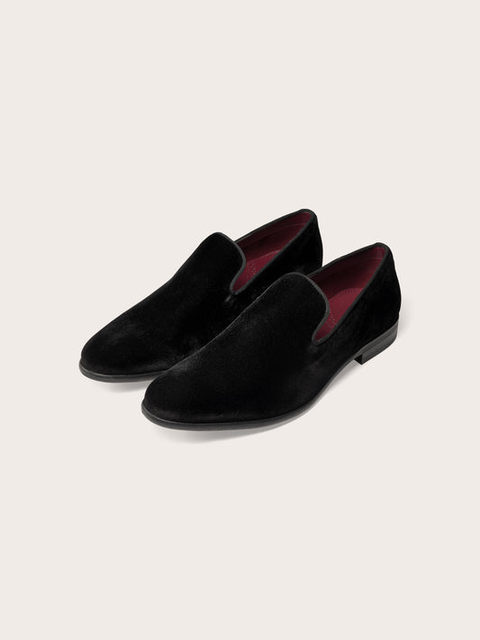 Velvet Slip-On Shoes - The Black Tux - Buy New