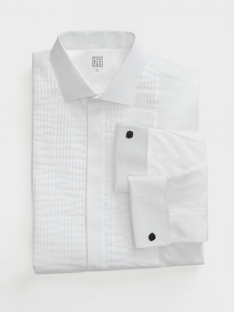 Pleated Point Collar Shirt - Slim