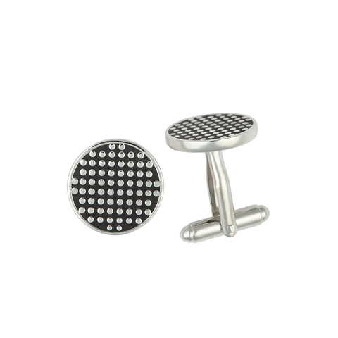 Silver Dots Cufflinks