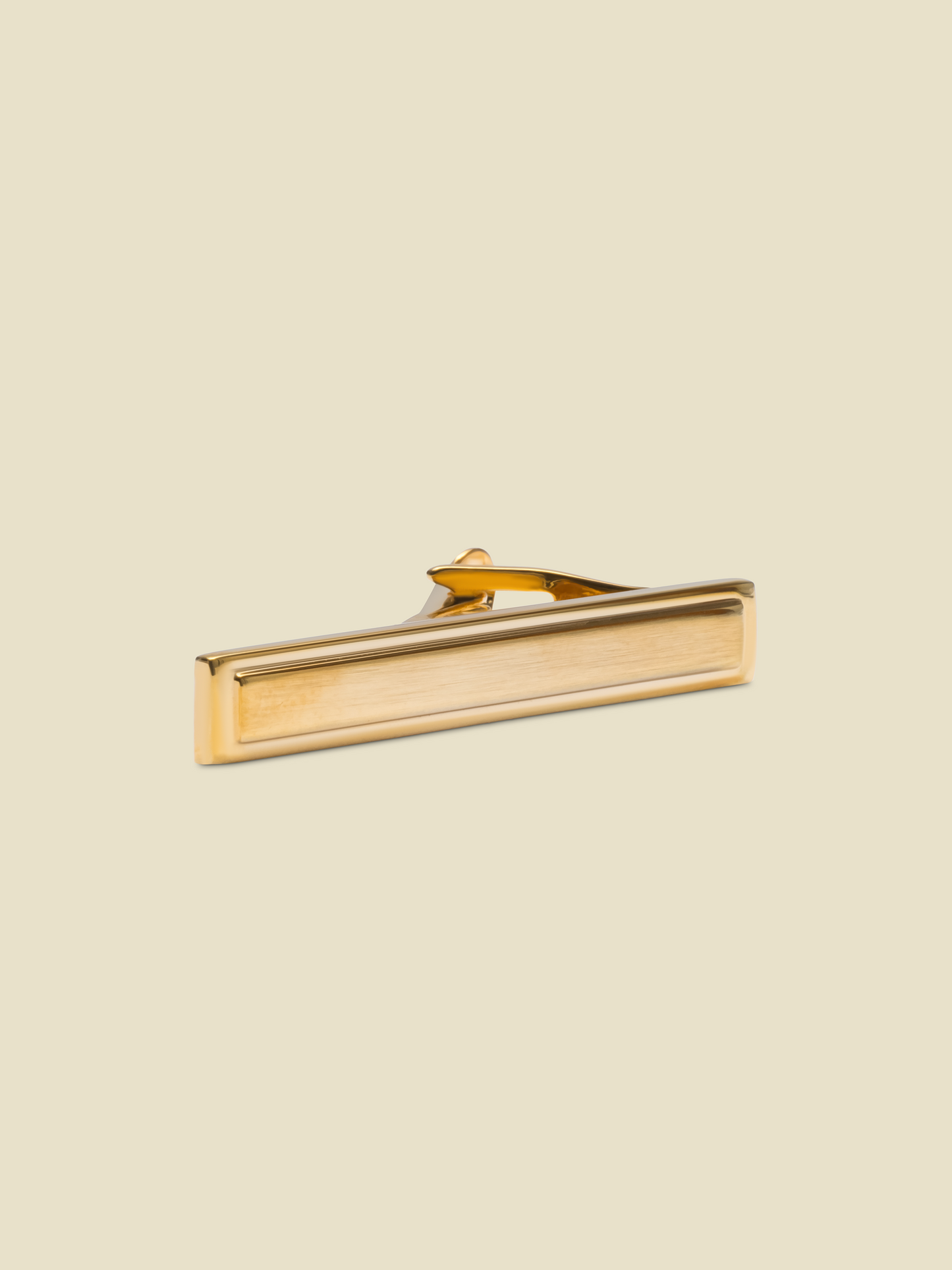 Picture Frame Brushed Gold Tie Bar - The Black Tux - Buy New