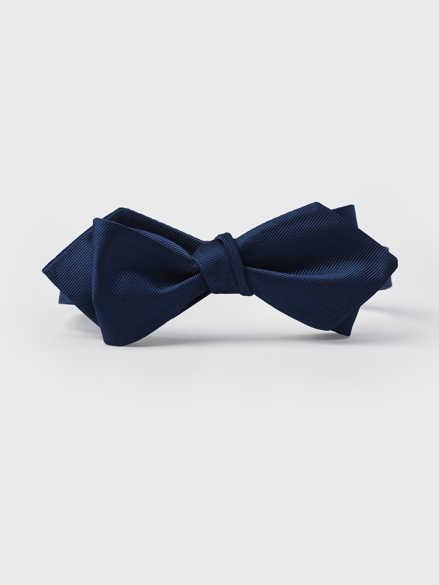 Blue Silk Diamond Bow Tie - The Black Tux - Buy New