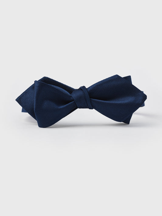 Blue Silk Diamond Bow Tie - The Black Tux - Buy New