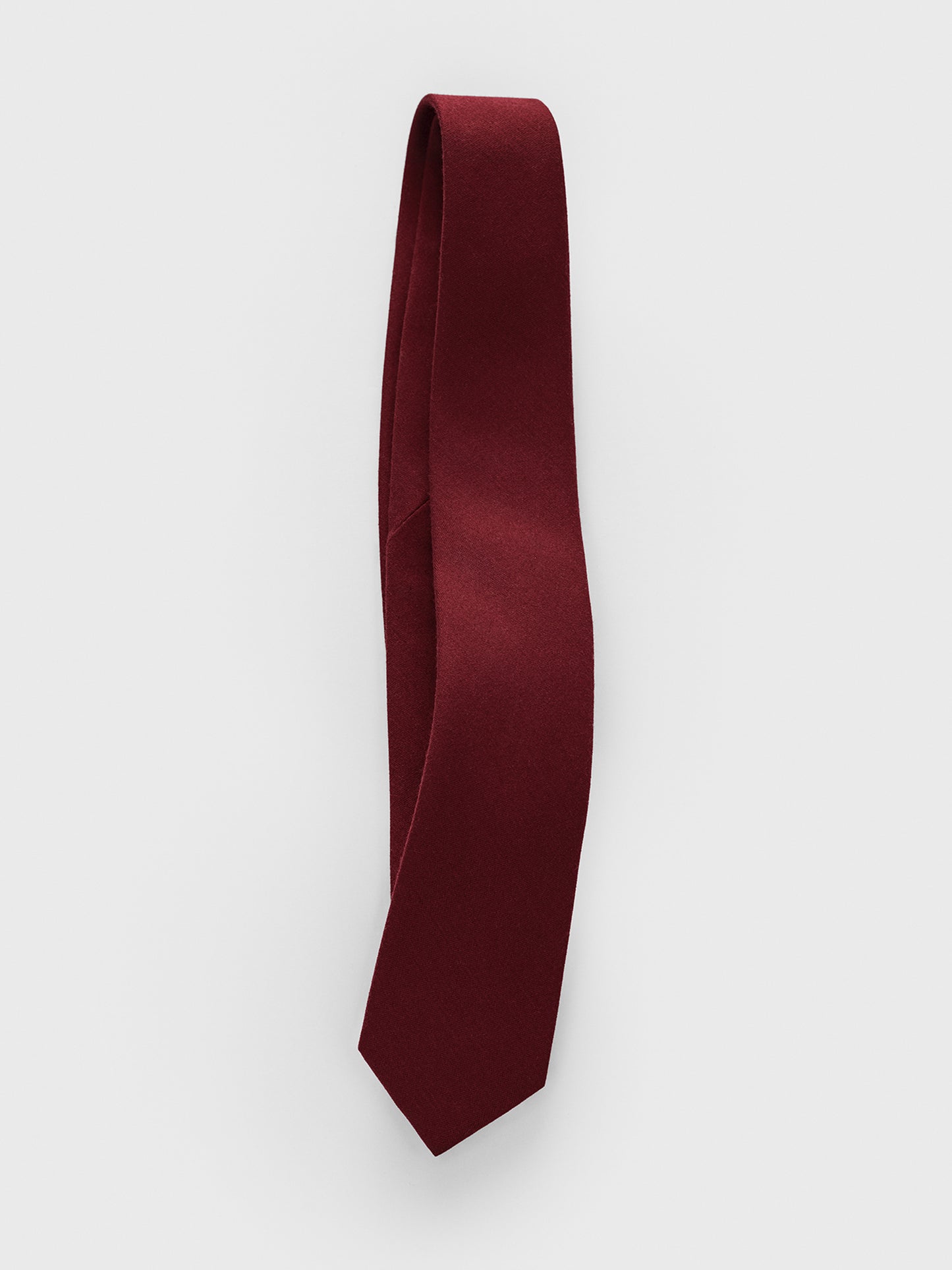 Burgundy Wool/Silk Necktie - The Black Tux - Buy New