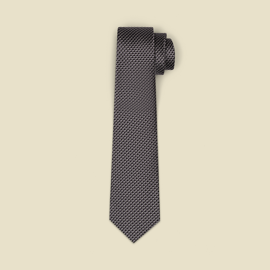Black/Pewter Textured Necktie