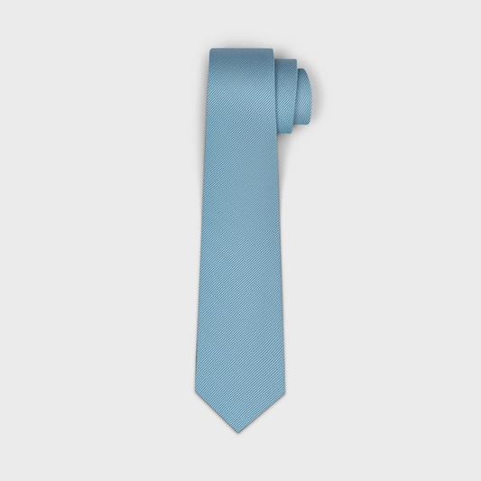 Moody Blue Solid Necktie