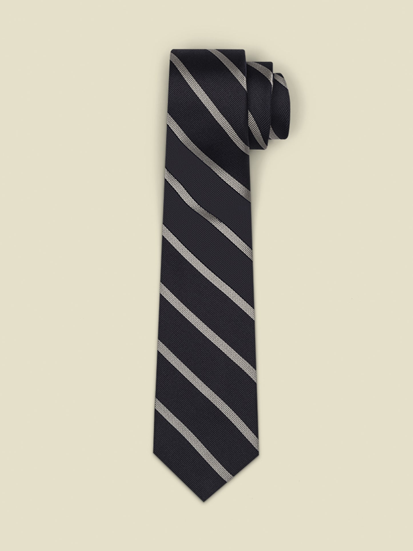 Navy Stripe Necktie - The Black Tux - Buy New