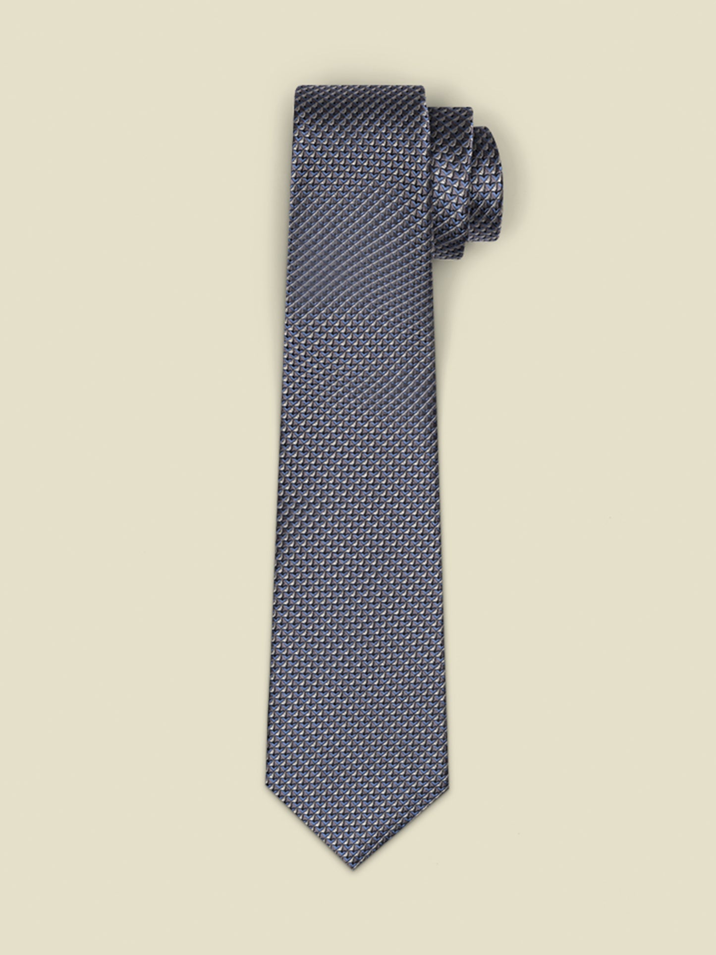 Dusty Blue/Grey Textured Necktie - The Black Tux - Buy New