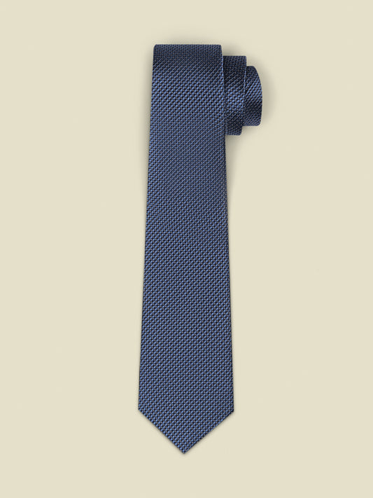 Steel Blue Textured Necktie - The Black Tux - Buy New