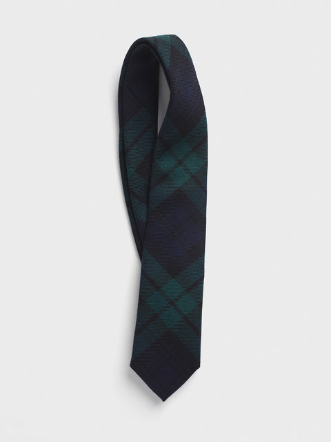 Black Watch Tartan Wool Necktie