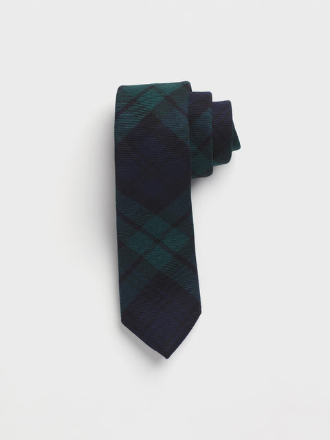 Black Watch Tartan Wool Necktie