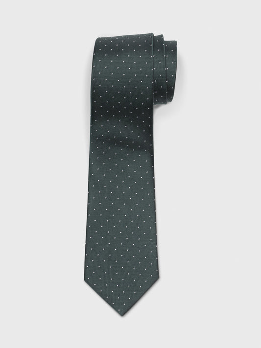 Juniper Pindot Necktie - The Black Tux - Buy New