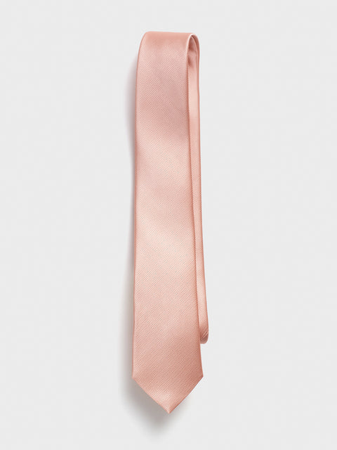 Deep Peach Silk Necktie