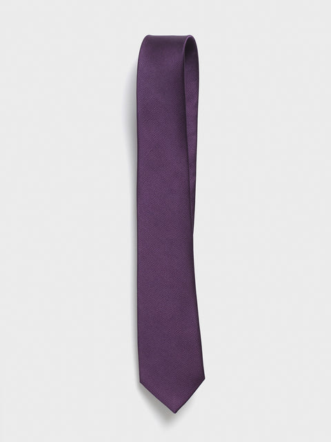 Eggplant Silk Necktie