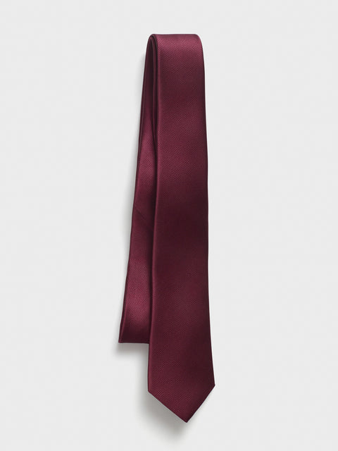 Wine Silk Necktie