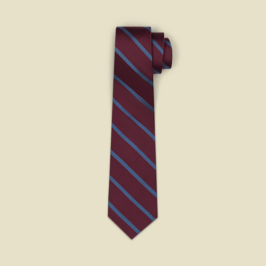Wine Stripe Necktie