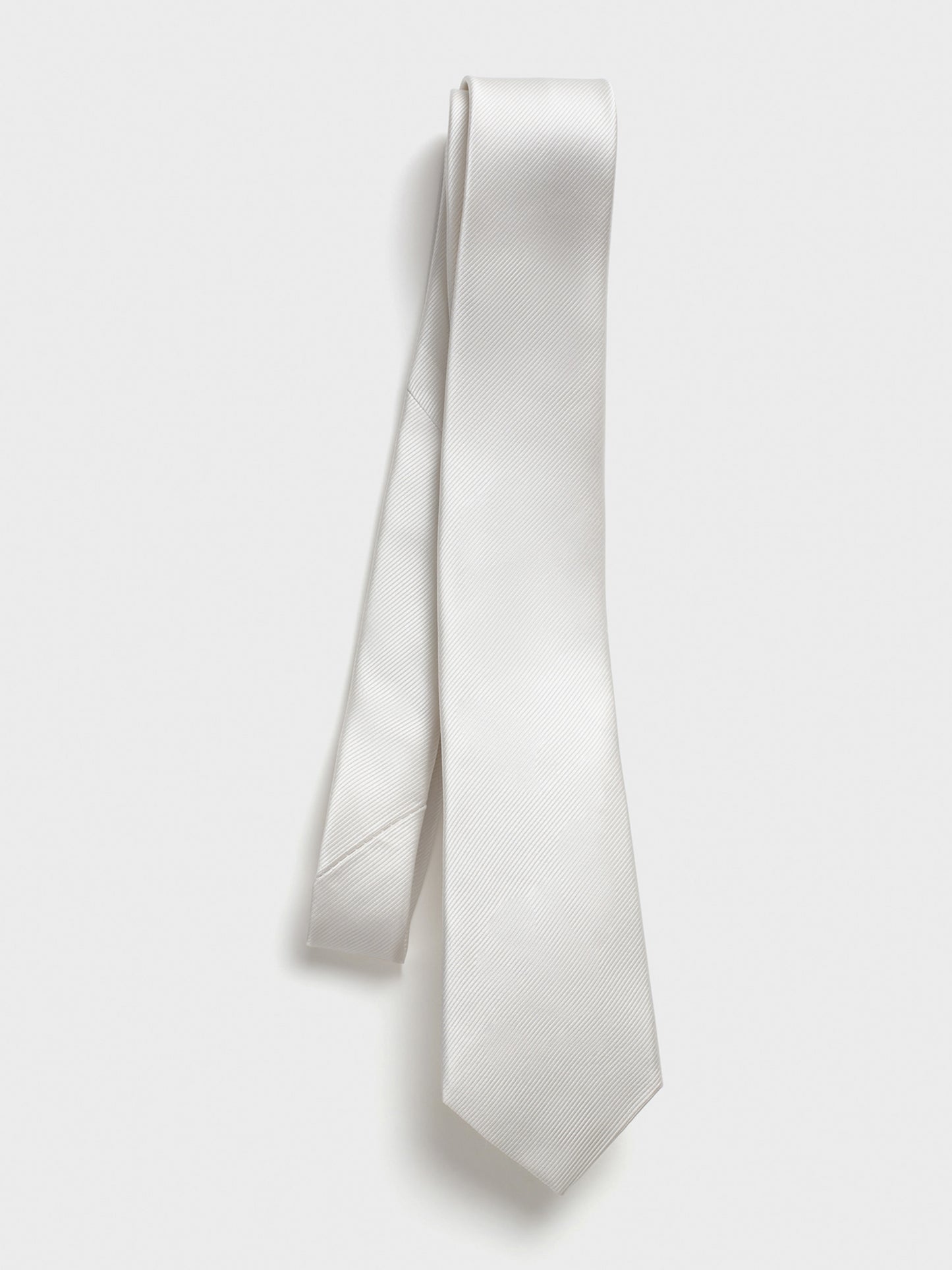 White Silk Necktie - The Black Tux - Buy New