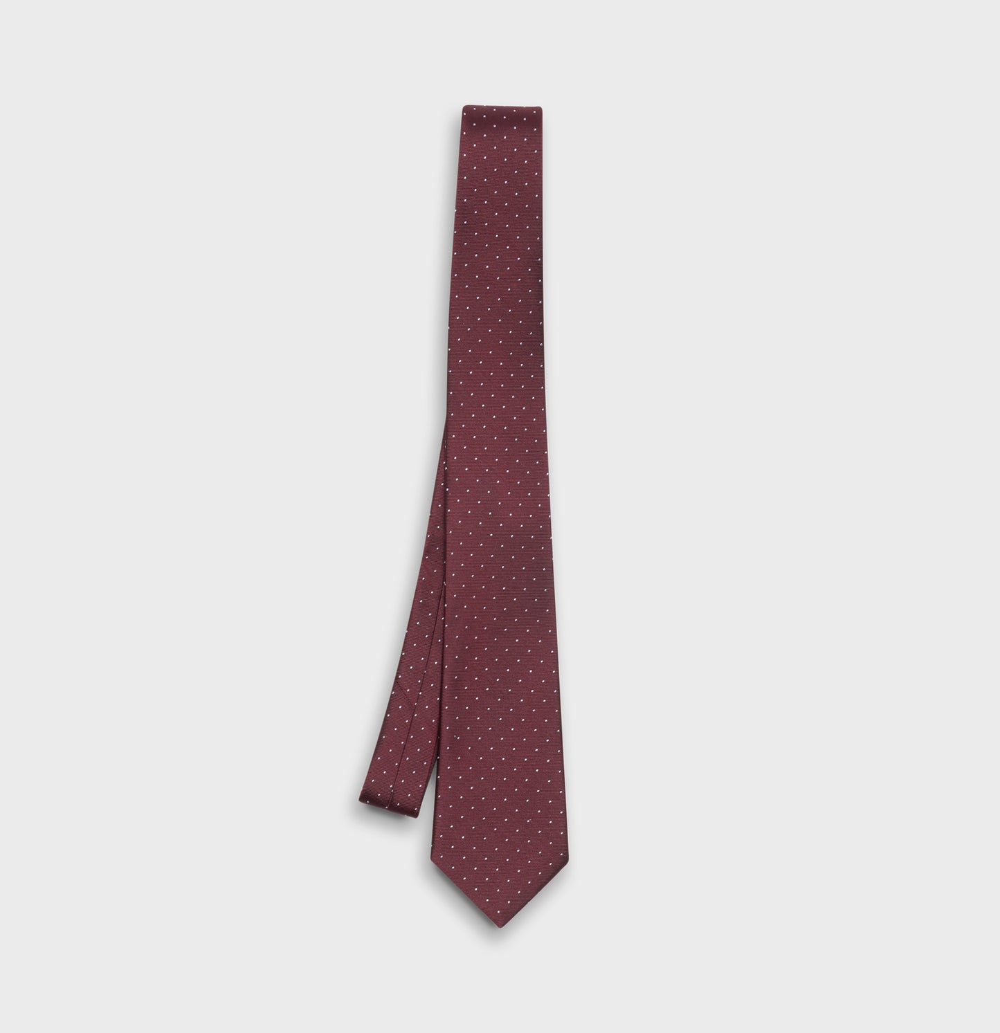 Wine Pindot Necktie