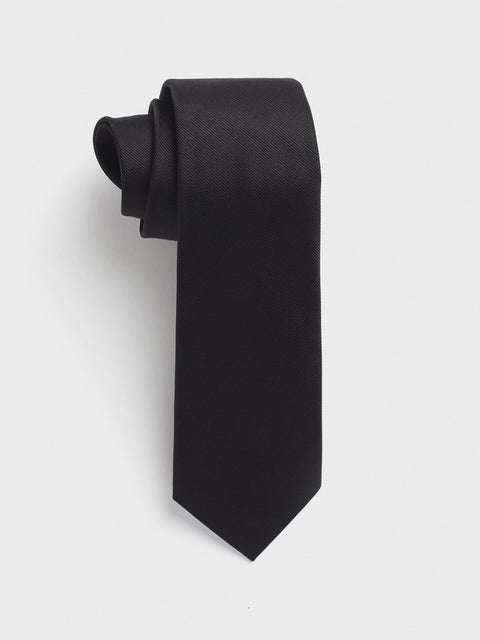 Black Silk Necktie