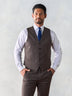 Brown Suit Vest